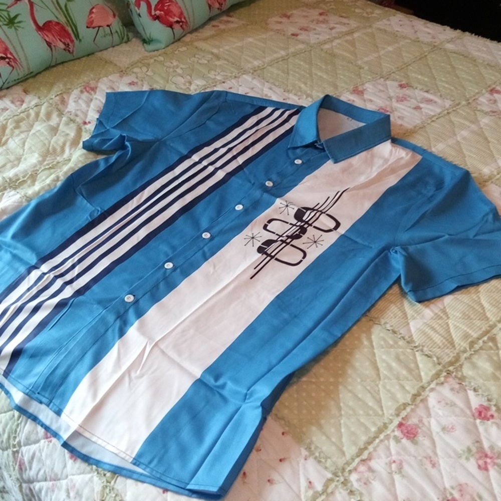 Men's Retro Look Shirt - Picture 4 of 6